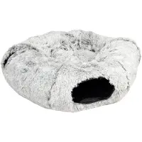 Duvo+ Snug kattunnel & donutbädd ljusgrå