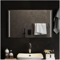 vidaXL Badrumsspegel LED 80x50 cm
