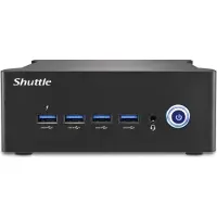 Shuttle Computer Group Shuttle XPC nano NT10H9 - Barebone - mini-PC 1 x Core Ultra 9 185H / upp till 5.1 GHz - RAM 0 GB - Intel Arc Graphics - Gigabit Ethernet, 2.5 Gigabit Ethernet - svart