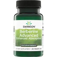 Swanson Health , Berberin Avancerad Förbättrad Absorption, 30 Veggie Caps