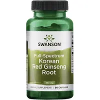 Swanson Health Fullspektrum Koreansk Röd Ginsengrot, 400 mg, 90 Kapslar