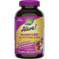 Nature'S Way Nature's Way, Alive! Gummy jelly multivitamin for women over 50, mixed berry flavor, 150 gummies