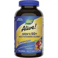 Nature'S Way Nature's Way, Alive! Multivitamin gummies for men over 50, fruit flavor, 150 gummies