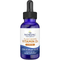 Nordic Naturals , Plantbaserad Vitamin D3 flytande, Great Apple, 25 mcg (1,000 IU), 1 fl oz (30 ml)