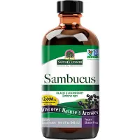 Natures Answer , Sambucus, Svart fläderbär, Alkoholfri, 2 500 mg, 240 ml(8 fl oz)