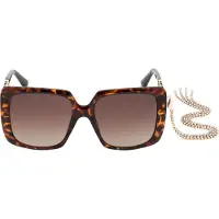 GUESS Square Dam Dark Havana Brun Gradient GU7689