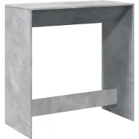 vidaXL Barbord betonggrå 102x50x103,5 cm konstruerat trä