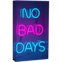 Näve LED-vägglampa No Bad Days, klar, 30x18 cm plast USB RGB Days, Genomskinlig / transpare, Vardagsrum / matsal, Syntetmaterial, Ungt boande