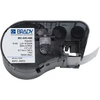 Brady MC-500-492 polyestertejp | svart text - vit tejp | 12,7mm x 7,62m (original)