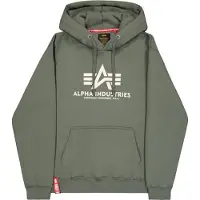 Alpha industries Sweatshirt mörkgrön / vit