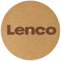 Lenco Slipmat för skivspelare tillverkad av kork