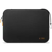 Tech-Protect Hardpouch för 15–16-tums bärbara datorer – svart och orange