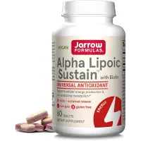 Jarrow Formulas , Alpha Lipoic Sustain, with Biotin, 300 mg, 60 tablets