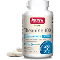 Jarrow Formulas Teanin 100, 100 mg, 60 vegetabiliska kapslar