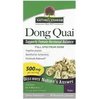 Natures Answer , Dóng Qúi, 500 mg, 90 vegetariana kapslar