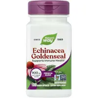 Nature'S Way , Echinacea Goldenseal, Premium Blending, 900 mg, 100 veganska kapslar (450 mg per kapsel)