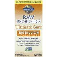 Elämän puutarha,Garden of Life , RAW Probiotics Ultimate Care, 30 Vegetariska kapslar