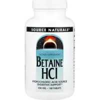 Source naturals , Betain HCl, 650 mg, 180 Tabletter