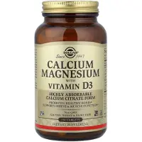 Solgar , Kalcium Magnesium med Vitamin D3, 150 Tabletter
