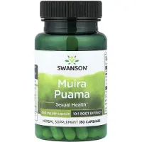 Swanson Health , Muira Puama, 250 mg, 60 kapslar