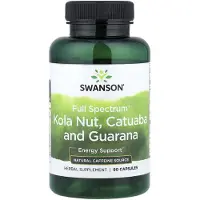 Swanson Health , Full Spectrum Kola Nöt, Catuaba och Guarana, 90 kapslar