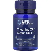 Life Extension , Theanin XR Stress Relief, 30 Vegetarian Tabletter