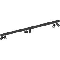Wever & Ducre WEVER DUCRÉ LED-takspotlight Ceno 6.0, svart, 2 700 K dimbar, Svart, Vardagsrum / matsal, Aluminium / grå / zink, Modern, Downlights