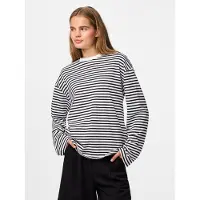 Pieces T-shirt 'PCSadie' svart / vit