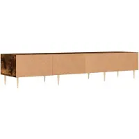 vidaXL Tv-bänk rökfärgad ek 150x36x30 cm konstruerat trä