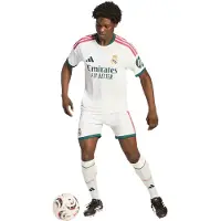 Adidas Real Madrid 2026/27 Home Shorts, vit