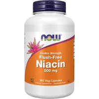 Now , Flush-Free Niacin, 500 mg, 180 Veg Capsules