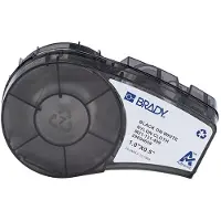 Brady M21-131-499 nylontejp | svart text - vit tejp | 25,40mm x 12,70mm (original)