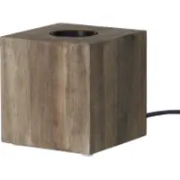 Star Trading Lampfot E27 Kub 9cm | brun []