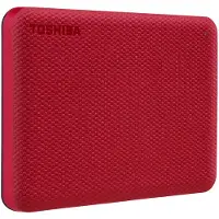 Toshiba Canvio Advance 1 TB Extern hårddisk 2.5 USB 3.2 Gen 1 Röd HDTCA10ER3AA