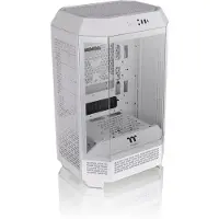 Thermaltake The Tower 300 Snow - Microtower - mini ITX / micro ATX - genomskinlig sidopanel (härdat glas) - ingen strömförsörjning - snö - USB/ljud