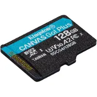 Kingston 128GB microSDXC Canvas Go Plus Gen4 200R A2 U3 Single w/oADP