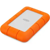 LaCie Rugged Mini 5 TB Extern hårddisk 2.5 USB 3.2 Gen 1 Silver, Orange STJJ5000400