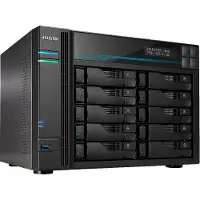 Asustor Lockerstor 10 AS6510T - NAS-server - 10 fack - SATA 6Gb/s - RAID RAID 0, 1, 5, 6, 10, JBOD - RAM 8 GB - 2.5 Gigabit Ethernet / 10 Gigabit Ethernet - iSCSI support