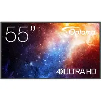 Optoma N3551K - 55 Diagonal klass N-Series LED-bakgrundsbelyst LCD-skärm - digital skyltning/konferens - 4K UHD (2160p) 3840 x 2160 - Direct LED - svart