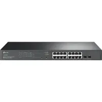 TP-LINK Omada SG2218P, hanterad, L2/L2+, Gigabit Ethernet (10/100/1000), Strömförsörjning via Ethernet (PoE) stöd, Rackmontering, 1U