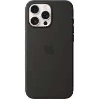 Apple - Baksidesskydd för mobiltelefon - MagSafe-kompatibilitet - silikon - svart - för iPhone 16 Pro Max