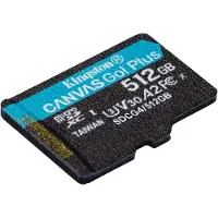 Kingston 512GB microSDXC Canvas Go Plus Gen4 200MB/s A2 U3 V30 + ADP
