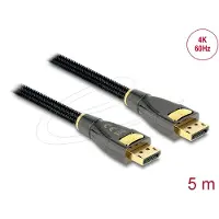 DeLOCK DisplayPort Anslutningskabel DisplayPort-kontakt, DisplayPort-kontakt 5.00 m Antracit 82773 DisplayPort-kabel