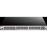 D-Link Switch DGS-1510-52XMP/E - 48 portar 10/100/1000 Mbit/s - 4 portar SFP+ 10G - Kompatibel PoE