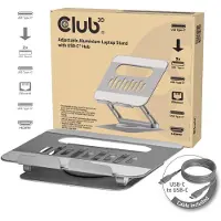 Club 3D Laptopständer mit USB-C HUB 100W Notebook-stativ