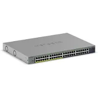 Netgear GS748PP - Switch - ohanterad - 24 x 10/100/1000 + 24 x 10/100/1000 (PoE+) - skrivbordsmodell, väggmonterbar - PoE+ (380 W)
