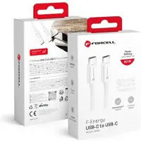 Forcell USB-C till USB-C PD QC4.0 3A 60W 2,0 m vit