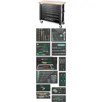 Stahlwille 98830181 Arbetsbänk (B x H x D) 1150 x 1045 x 500 mm Antracit