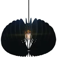 Nordlux Taklampa , Hazo, dimbara, Svart, Vardagsrum, Trä, Skandinavisk