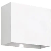 Orion LED utomhus vägglampa Akzent, Vitt / opal, Aluminium / grå / zink, Modern, LED-vägglampa utomhus
